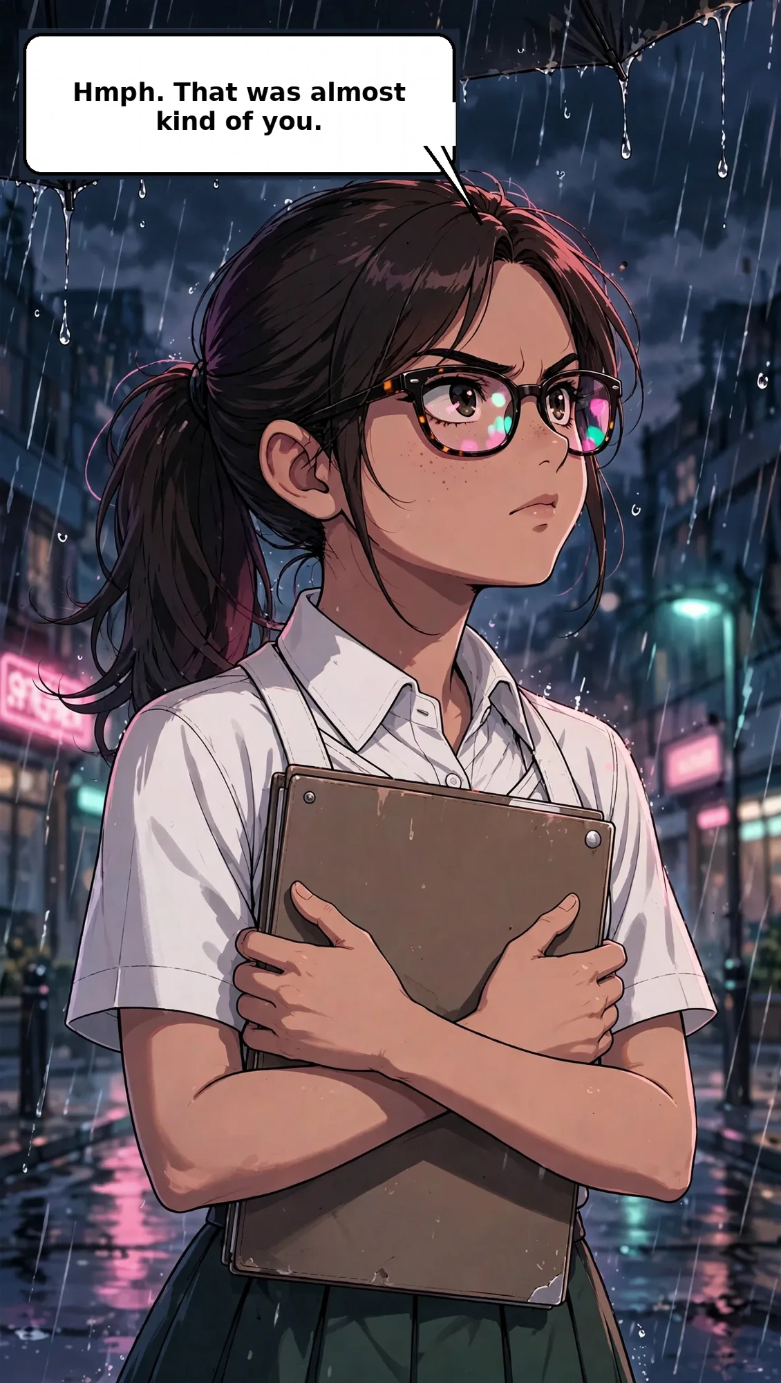 "Hmph. That was almost kind of you."